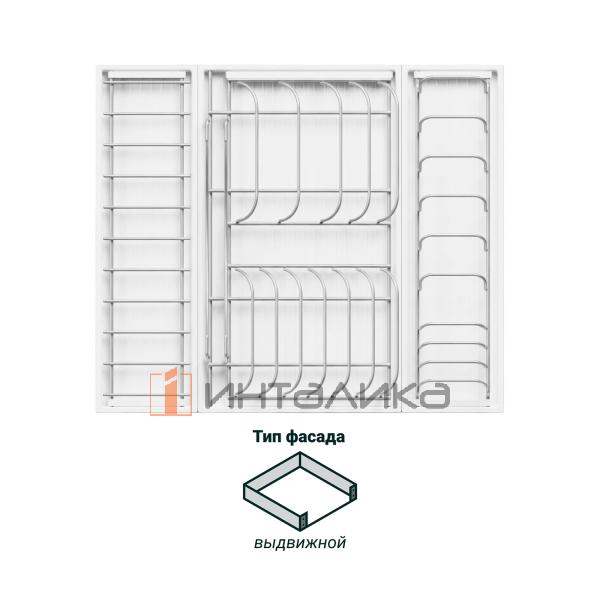 Сушка выдвижная KESSEBOHMER Ф125 Дайнинг Агент 600, титан / белый – 2