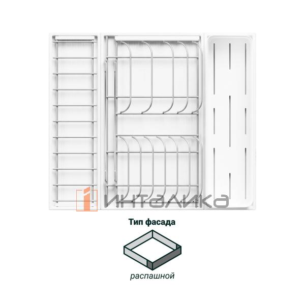 Сушка выдвижная KESSEBOHMER И135 Дайнинг Агент 600, титан / белый – 2