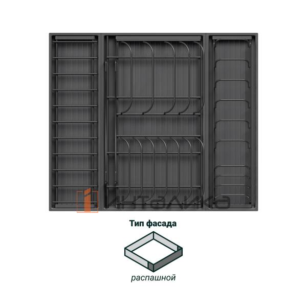 Сушка выдвижная KESSEBOHMER И125 Дайнинг Агент 600, антрацит – 2