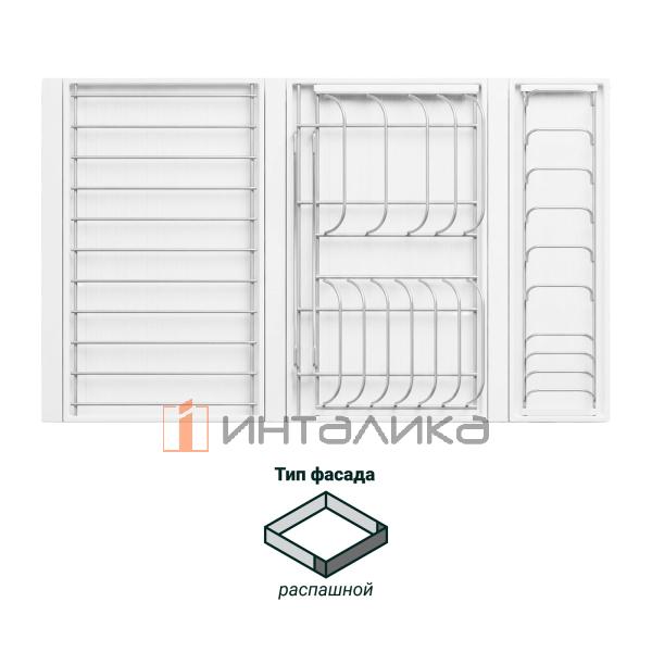 Сушка выдвижная KESSEBOHMER И124 Дайнинг Агент 800, титан / белый – 2