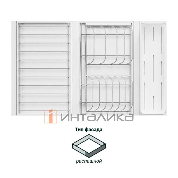 Сушка выдвижная KESSEBOHMER И134 Дайнинг Агент 800, титан / белый – 2