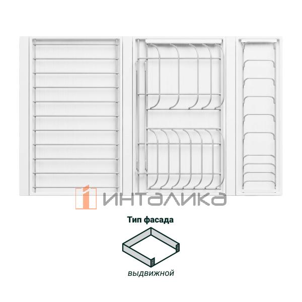 Сушка выдвижная KESSEBOHMER Ф124 Дайнинг Агент 800, титан / белый – 2