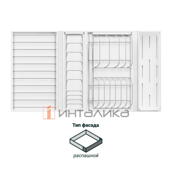 Сушка выдвижная KESSEBOHMER И1234 Дайнинг Агент 900, титан / белый – 2