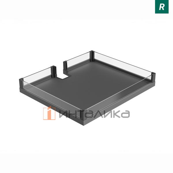 Выдвижной шкаф-колонна KESSEBOHMER Convoy Premio 600, 5 полок Arena vario, с доводчиком, полное выдвижение, Anti-slip, H2100-2199, правый, антрацит – 5