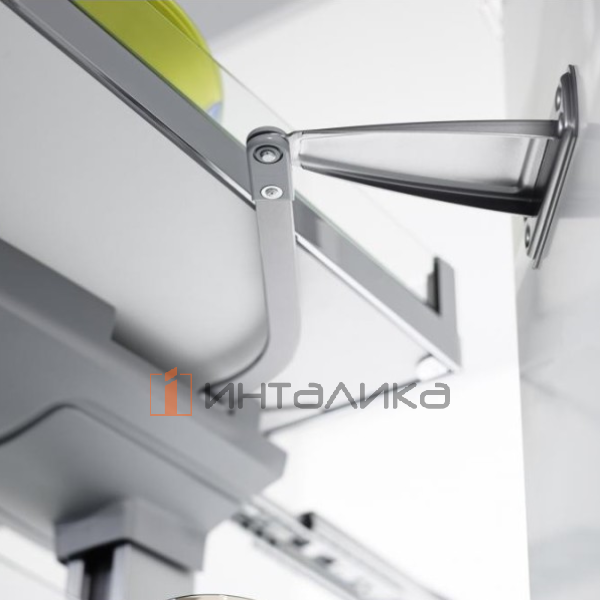 Выдвижной шкаф-колонна KESSEBOHMER Convoy Premio 600, 5 полок Arena vario, с доводчиком, полное выдвижение, Anti-slip, H2100-2199, правый, хром – 4