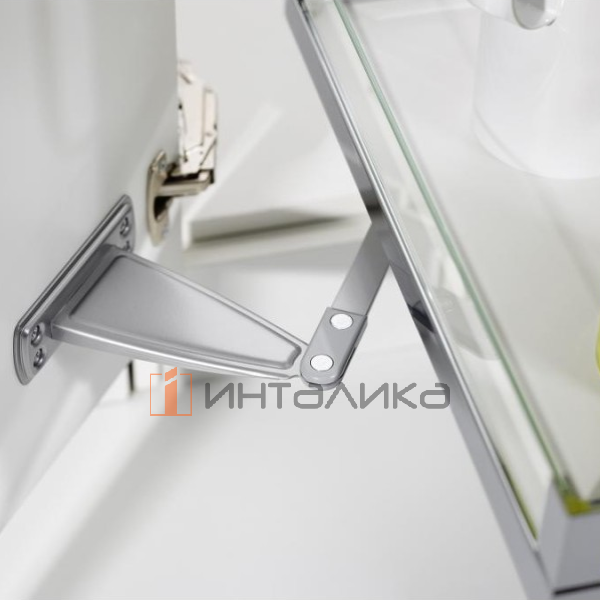 Выдвижной шкаф-колонна KESSEBOHMER Convoy Premio 600, 5 полок Arena vario, с доводчиком, полное выдвижение, Anti-slip, H1900-1999, левый, хром – 4