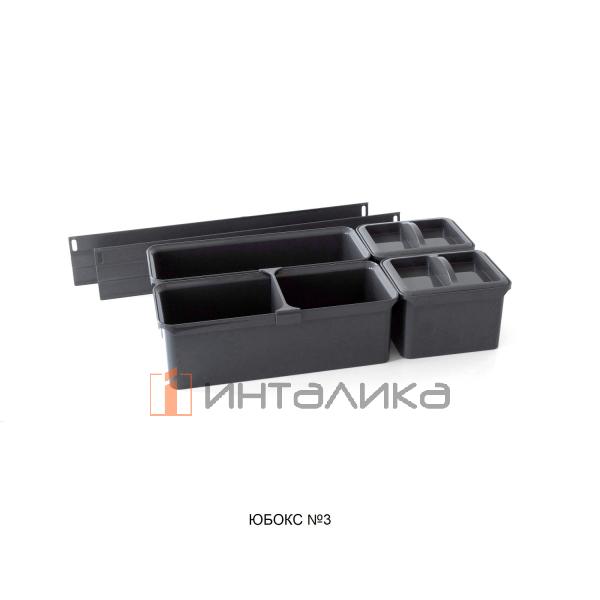 Выдвижной шкаф-колонна KESSEBOHMER Dispensa Youboxx 300, 3 полки Arena pure, полное выдвижение, набор Youboxx №3, Anti-slip, H1200-1600, G100, антрацит – 5