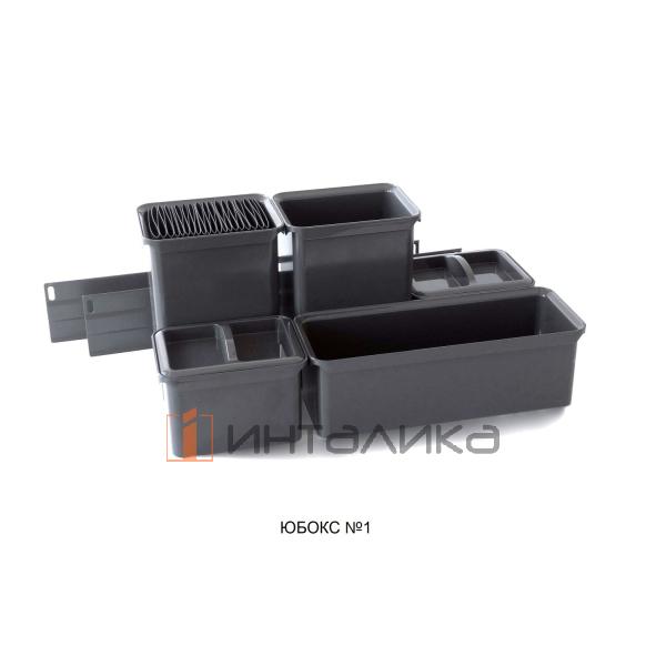 Выдвижной шкаф-колонна KESSEBOHMER Dispensa Youboxx 300, 4 полки Arena pure, полное выдвижение, наборы Youboxx №1 №3, Anti-slip, H1900-2300, G100, антрацит – 5