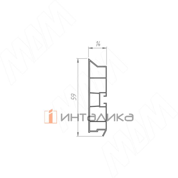 Цоколь пластиковый (высота 60, длина 4000 мм), черный – 2