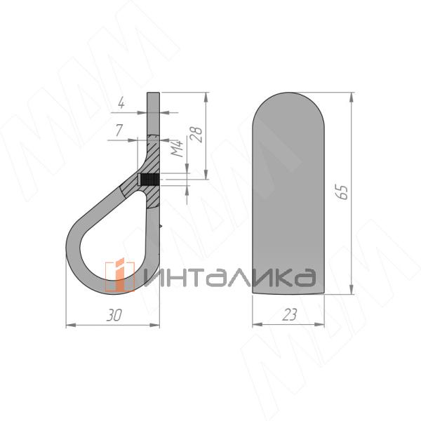 Ручка-кнопка золото матовое – 2