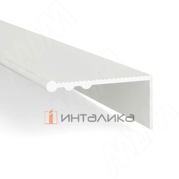 Профиль-ручка крепление саморезами, белый матовый (краска RAL9016), L-3000мм – 2