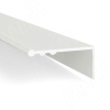 Превью Профиль-ручка крепление саморезами, белый матовый (краска RAL9016), L-3000мм – 2