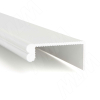 Превью Профиль-ручка крепление саморезами, белый матовый (краска RAL9016), L-3000мм – 2