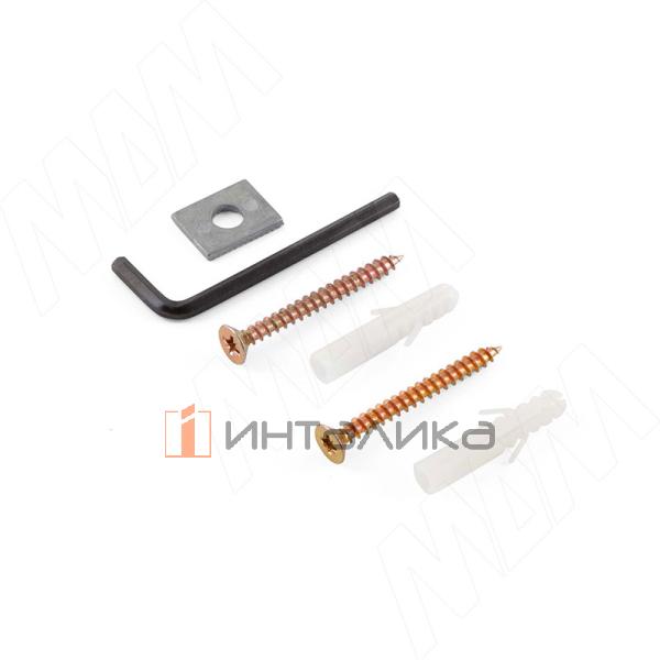 КВАДРО МАКСИ Менсолодержатель для деревянных и стеклянных полок 0-50 мм, хром матовый – 2