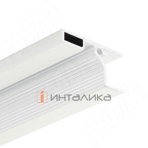 GOLIGHT Профиль-ручка для верхней базы, под светодиодную ленту, белый матовый (краска RAL9016), L-3000мм – 3