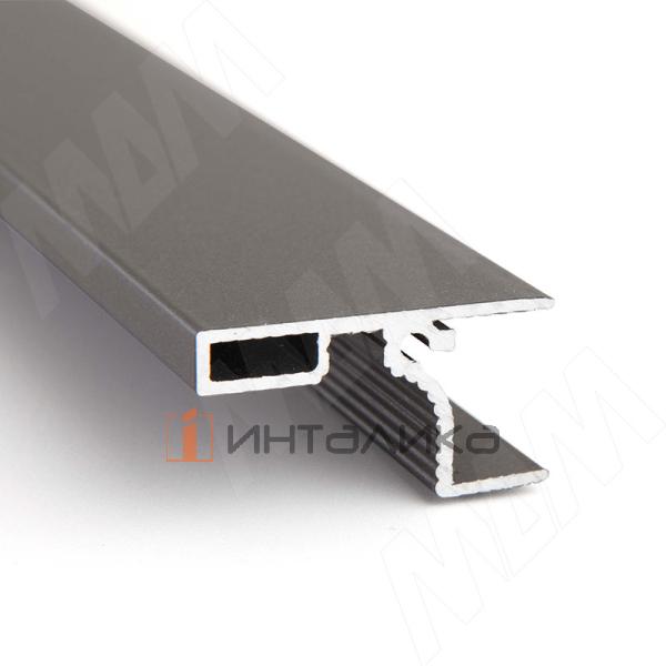 GOLIGHT Профиль-ручка для верхней базы, под светодиодную ленту, графит (краска), L-3000мм – 2