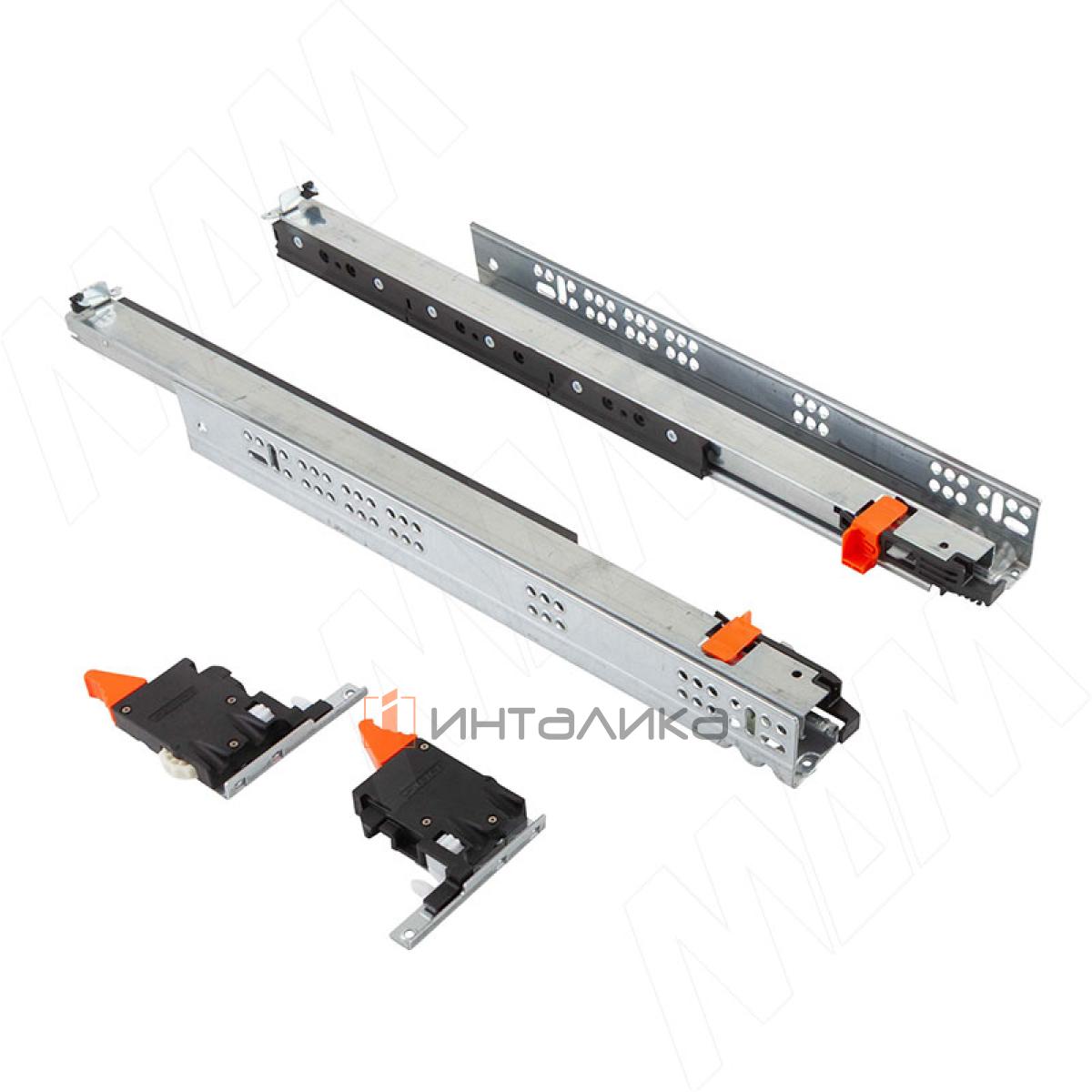 Комплект направляющих SALICE PROGRESSA, полное выдвижение, плавное закрывание, NL450, G45, с фиксаторами