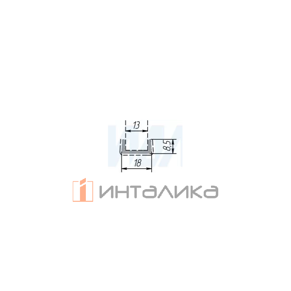 Конечный элемент (высота 100), алюминий 