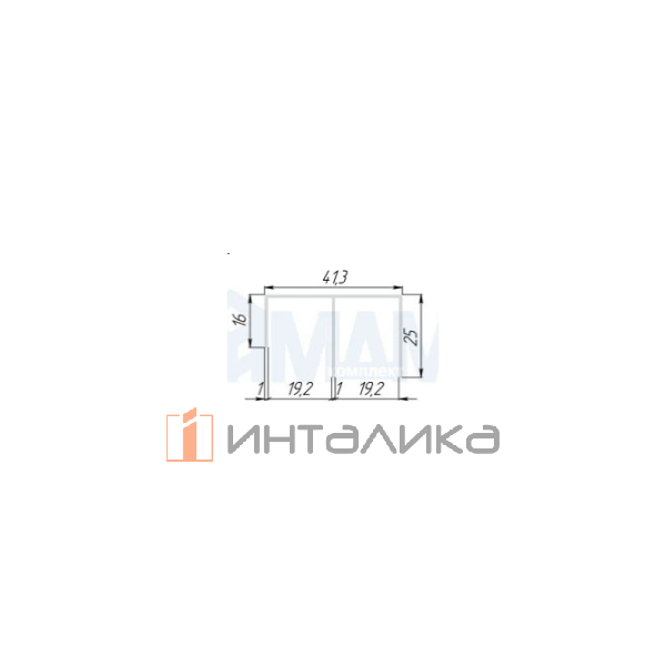 Направляющая нижняя L-3000 – 2