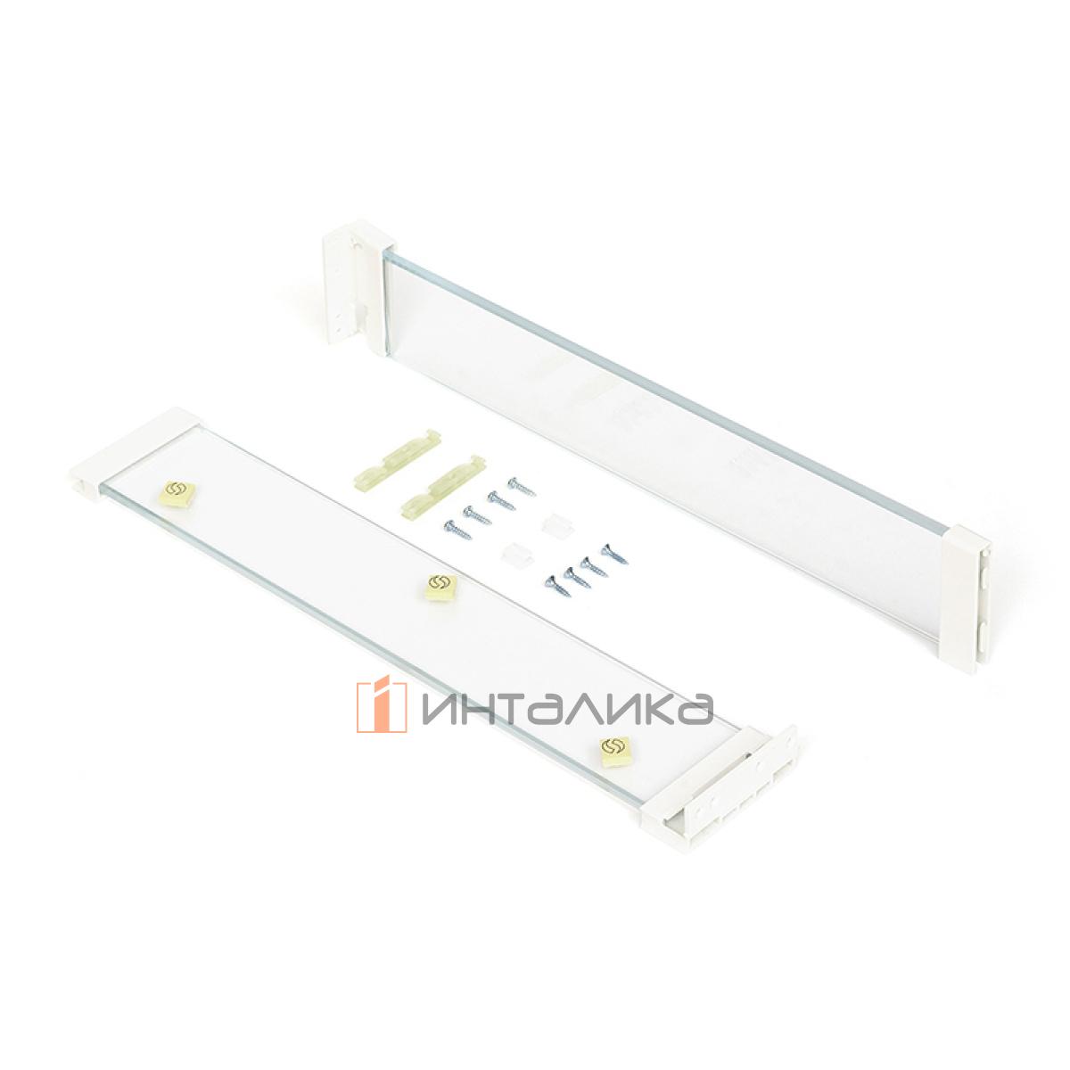 Комплект стеклянных панелей для боковин ящика SAMET Flowbox, NL450, мокка