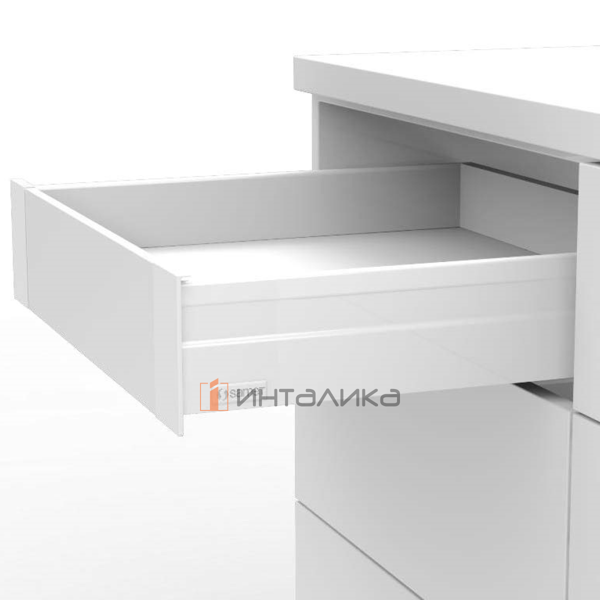 Комплект держателей передней панели SAMET Alphabox, H116, антрацит