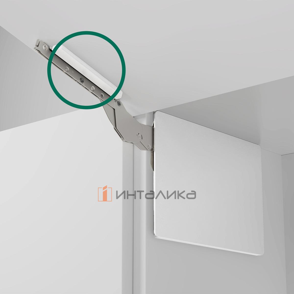 Комплект креплений к фасаду КЕССЕБЁМЕР / KESSEBOHMER ФриСлим Флэп / FreeSlim Flap, правое / левое, белый