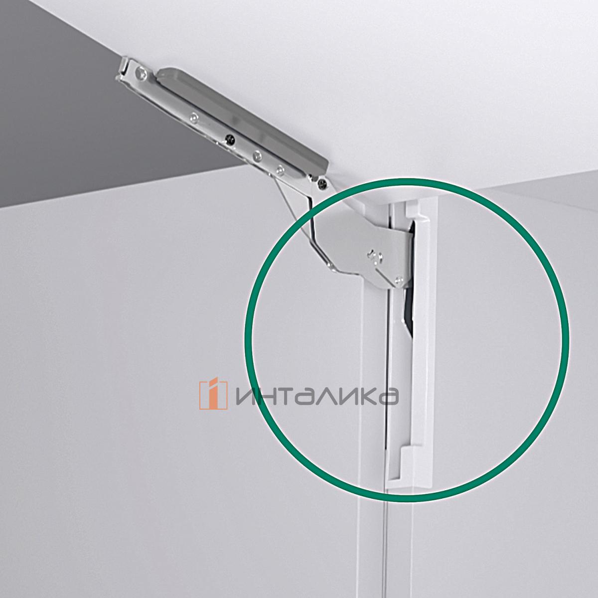 Комплект для торцевой части КЕССЕБЁМЕР / KESSEBOHMER ФриСлим Флэп / FreeSlim Flap, при врезном монтаже, белый