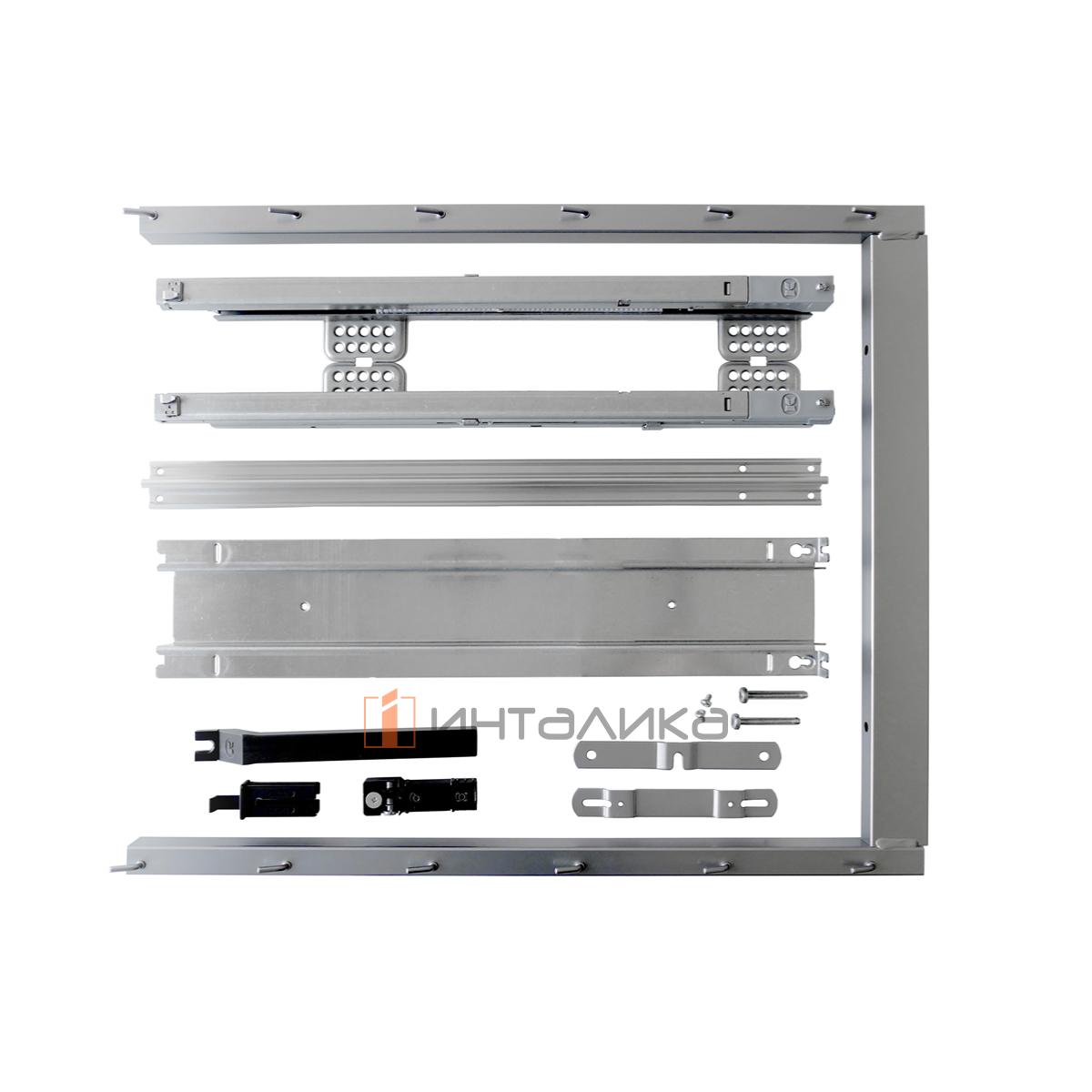 Комплект установочный КЕССЕБЁМЕР / KESSEBOHMER Диспенса Джуниор Слим, H 695-783, титан