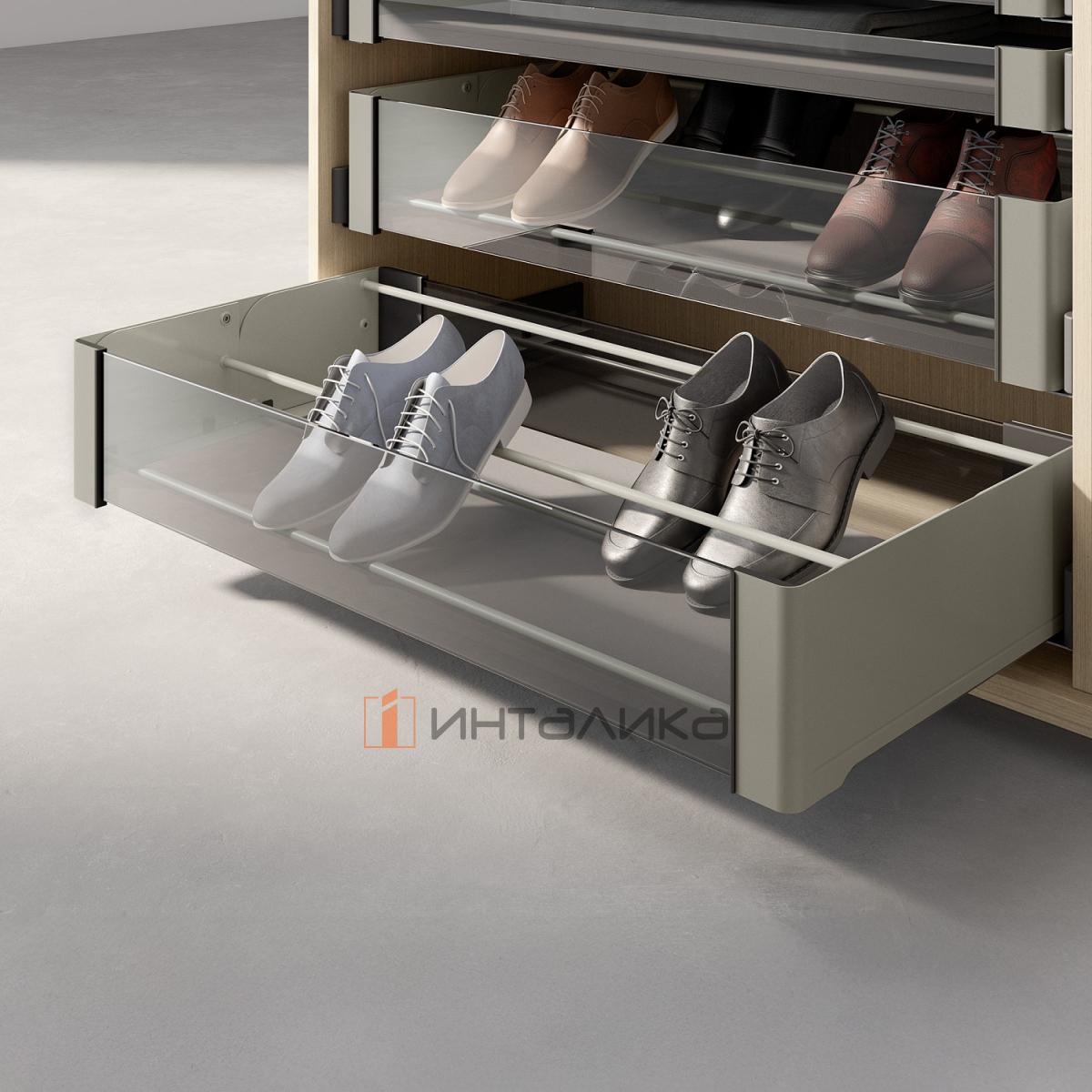 Подставка для обуви КЕССЕБЁМЕР / KESSEBOHMER Конеро, W 762, 715х211х142, шампань