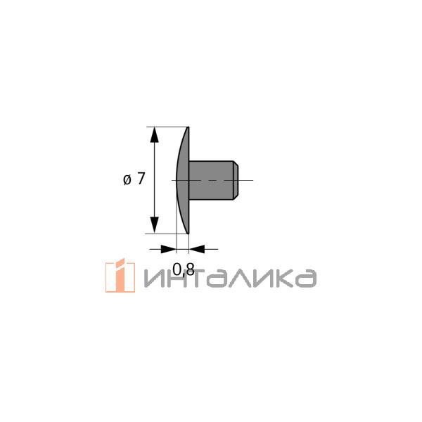 Декоративная заглушка резьбового штифта М5 HETTICH Cadro, пластик, черный